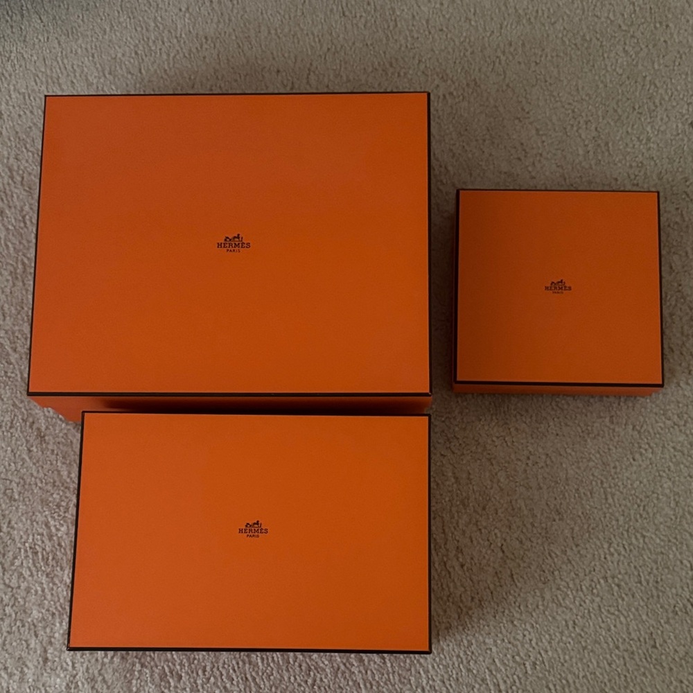 Hermès Orange Gift Boxes Set